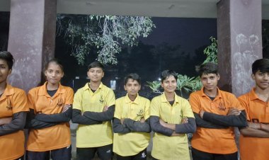 यूपी की अंडर-14 बालिका हैंडबॉल टीम में एक विद्यालय की सात छात्राओं चयन