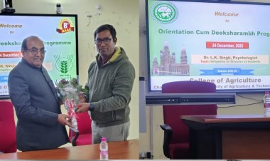 विद्यार्थियों को बुद्धिलब्धि, व्यक्तित्व विकास के साथ-साथ तनाव मुक्त होना ज़रूरी : डॉ. एल के सिंह