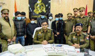 बाराबंकी पुलिस ने आठ साइबर अपराधियों को किया गिरफ्तार