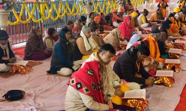 प्रतिष्ठा द्वादशी महोत्सव के मानस पाठ में भक्तिभाव से सभी झूमे रामभक्त