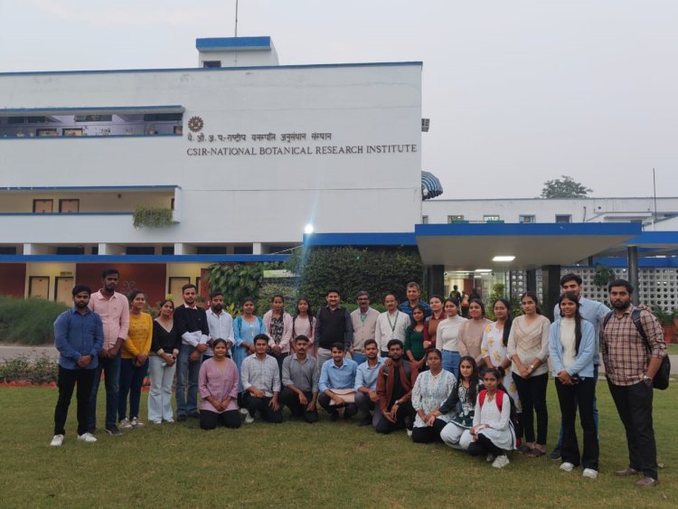 एमजीयूजी के कृषि विद्यार्थियों में लिया एनबीआरआई में प्रशिक्षण, जाना जैव उर्वरकों का महत्व