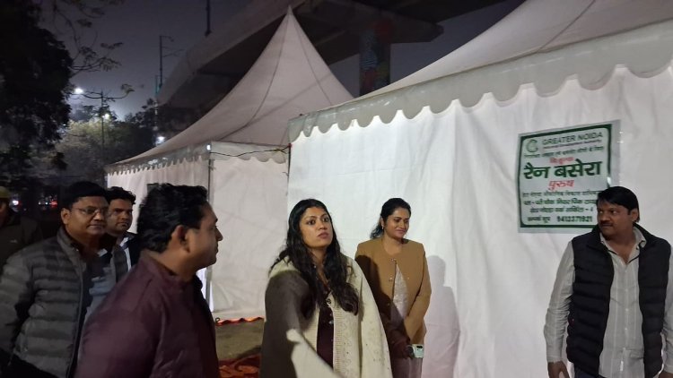 जिलाधिकारी ने रैन बसेरों का किया औचक निरीक्षण