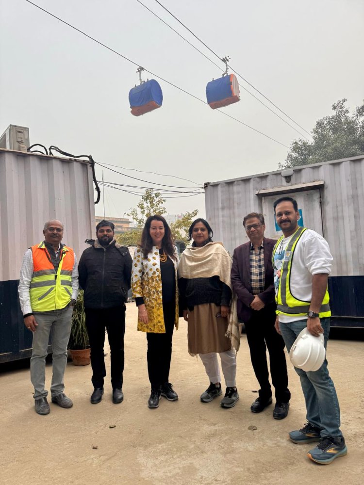 स्विट्जरलैंड की राजदूत ने वाराणसी में राेपवे निर्माण का लिया ​जायजा