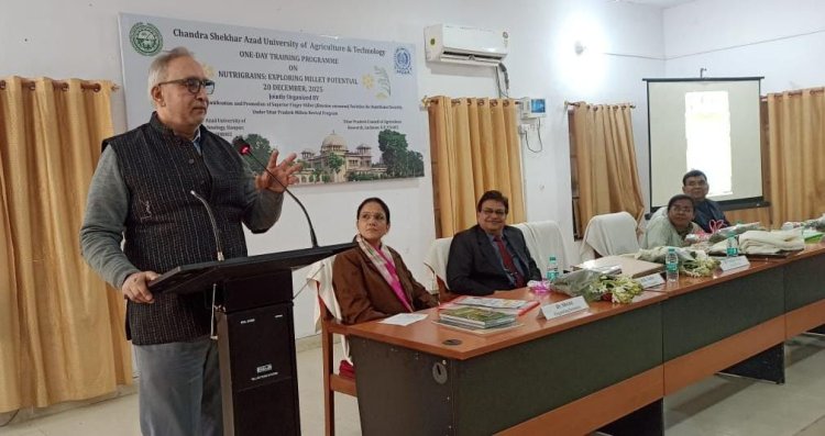 जलवायु अनुकूल मृदा व मानव स्वास्थ्य के लिए लाभाकारी है श्रीअन्न: डॉ. संजय सिंह