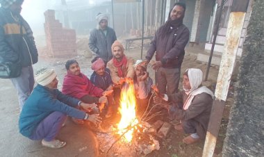 जौनपुर में कड़ाके की सर्दी से जनजीवन बेहाल, न्यूनतम तापमान 9 डिग्री