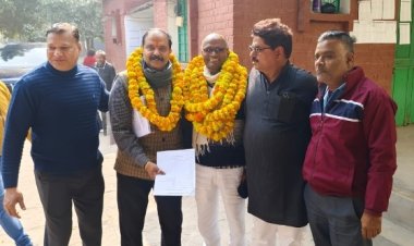 उत्तर प्रदेश अनुसूचित जाति जनजातीय शिक्षक संघ के प्रदेश अध्यक्ष सुदर्शन चौधरी का वाराणसी में स्वागत