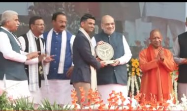 यूपी दिवस: अमित शाह का विपक्ष पर निशाना, भाजपा सरकार दोहराने की अपील