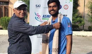 ज्वाला देवी गंगापुरी के पूर्व छात्र राज पाण्डेय का भारतीय सॉफ्ट टेनिस टीम में चयन