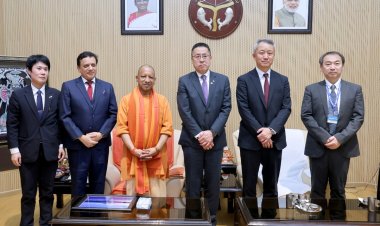 मुख्यमंत्री योगी से जापान के यामानाशी प्रान्त के उप राज्यपाल ने की भेंट