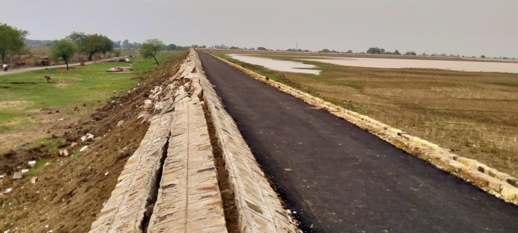 17 करोड़ की लागत पर सवाल, अदवा बांध की मरम्मत पहली बारिश में ही फेल