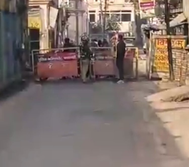 कांग्रेस के प्रदेश अध्यक्ष हाउस अरेस्ट, मकान के चारों ओर बैरिकेडिंग