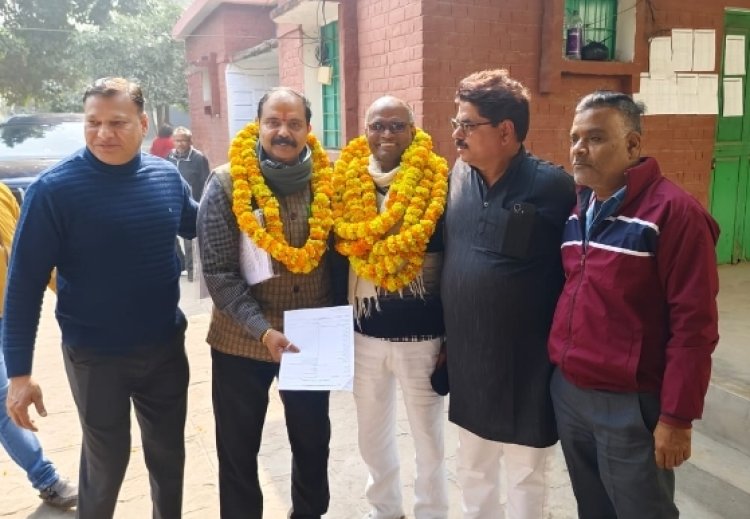 उत्तर प्रदेश अनुसूचित जाति जनजातीय शिक्षक संघ के प्रदेश अध्यक्ष सुदर्शन चौधरी का वाराणसी में स्वागत