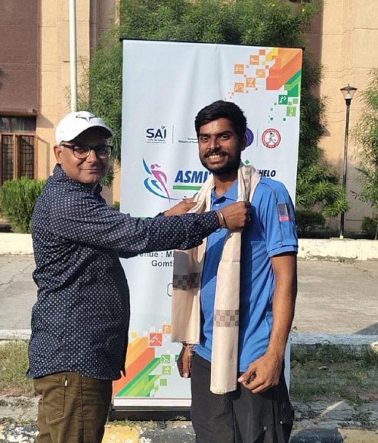 ज्वाला देवी गंगापुरी के पूर्व छात्र राज पाण्डेय का भारतीय सॉफ्ट टेनिस टीम में चयन