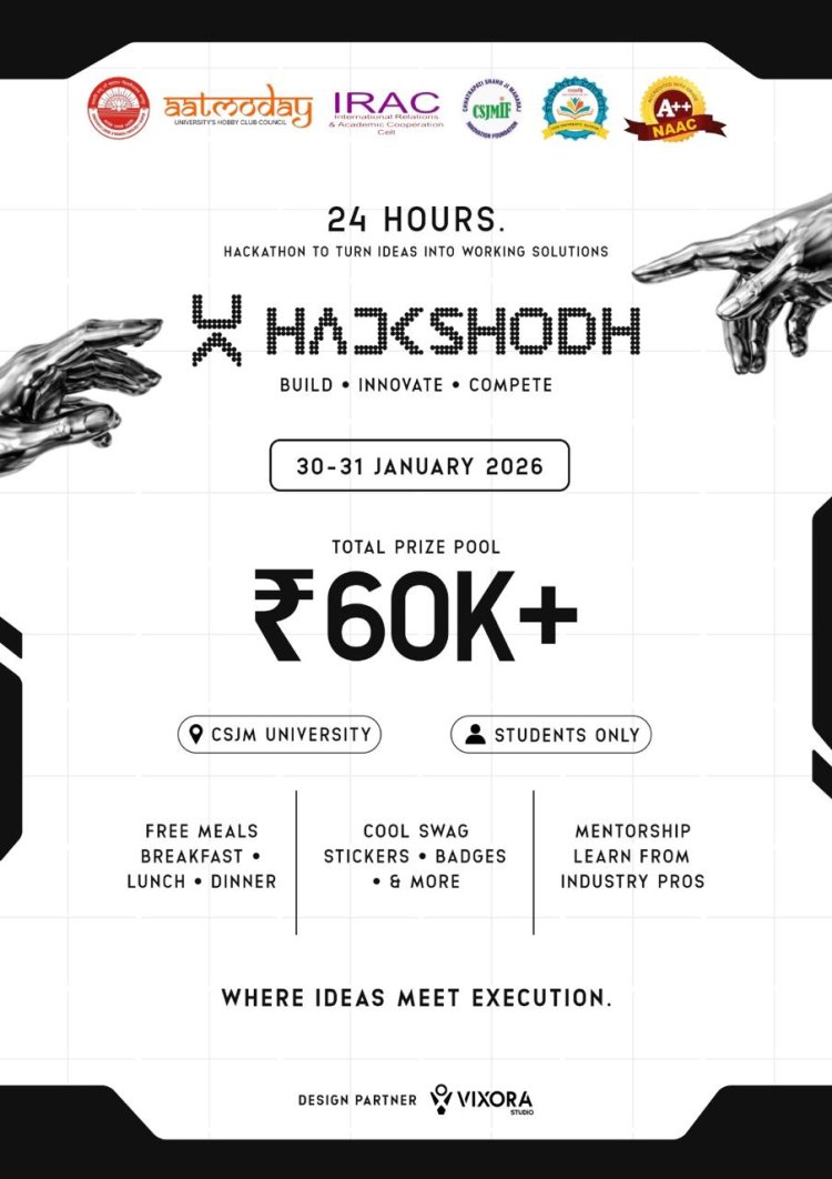 सीएसजेएमयू में 24 घंटे का आयोजित होगा इनोवेशन हैकाथॉन ‘हैकशोध’