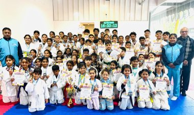 जिला कराटे में टीएसएच का दबदबा, 59 खिलाड़ियों ने जीते पदक