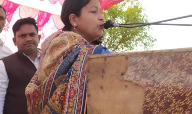 छानबे विधायक रिंकी कोल ने बिरसा मुंडा की प्रतिमा का अनावरण किया