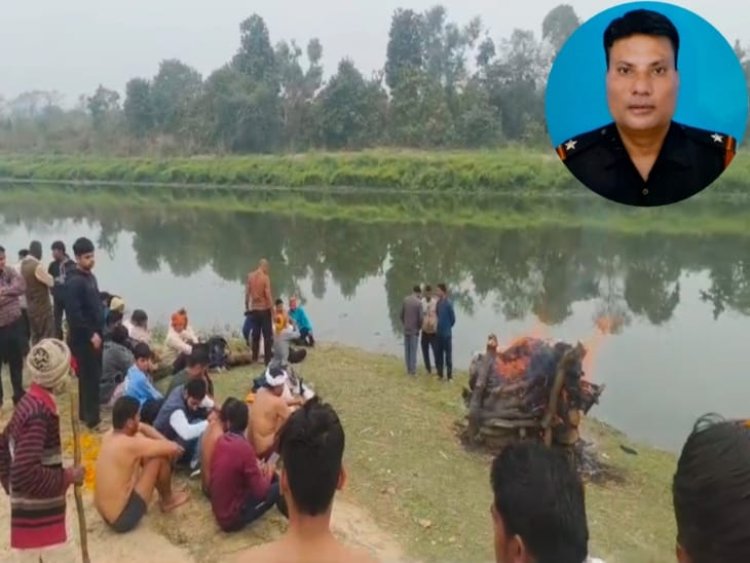 सूबेदार भूपेंद्र कुमार सिंह सैन्य सम्मान के साथ किया गया अंतिम संस्कार