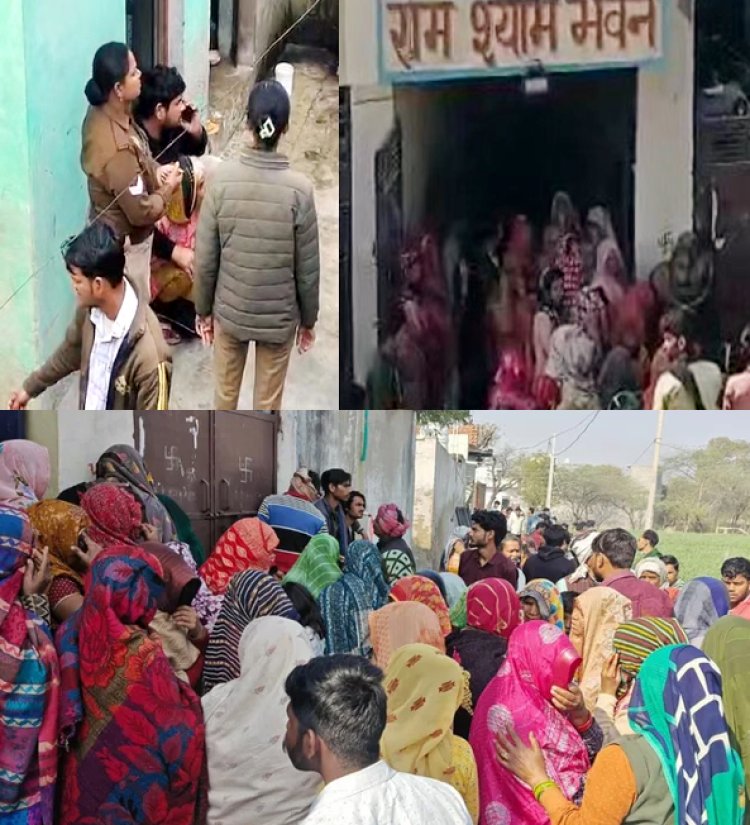 मथुरा: एक ही घर में मिले पति-पत्नी, बेटे-​बेटियों समेत पांच शव