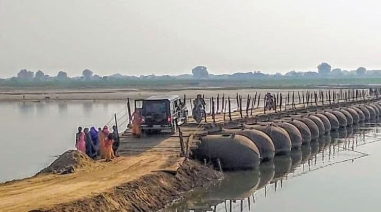 संजय सेतु मरम्मत के बीच घाघराघाट पर फिर ताजा होंगी 1982-83 की यादें, बनेगा पीपे का पुल