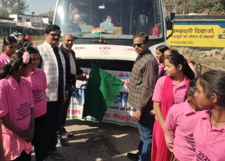 परिषदीय स्कूलों के 100 मेधावी बच्चे एक्सपोजर विजिट पर रवाना