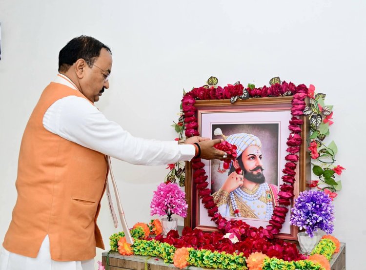 केशव प्रसाद मौर्य ने छत्रपति शिवाजी महाराज  की जयंती पर किया  माल्यार्पण