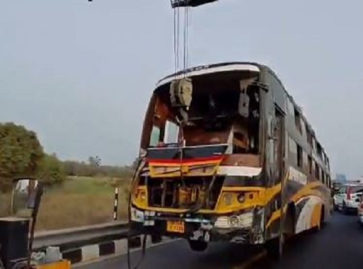 लखनऊ सड़क हादसे में चार मृतकों की शिनाख्त, बस चालक पकड़ा गया