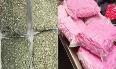 लखनऊ एयरपोर्ट पर बैंकाॅक से आए दाे यात्रियों के पास मिला करोड़ों का मादक पदार्थ