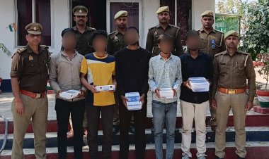 पुलिस पर फायरिंग कर भाग रहे पांच बदमाश गिरफ्तार, असलहा व कारतूस बरामद