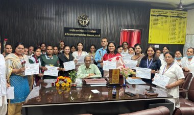 अंतर्राष्ट्रीय महिला दिवस पर एसएसपीजी मंडलीय अस्पताल में महिला अधिकारियों व कर्मियों का सम्मान