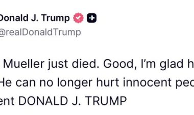 एफबीआई के पूर्व निदेशक रॉबर्ट मुलर का निधन, ट्रंप ने कसा तंज