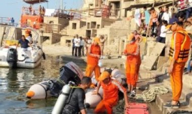 वाराणसी के पंचगंगाघाट पर गंगा में नहाते समय बिहार का युवक डूबा, मौत