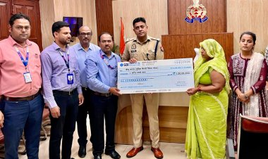 दुर्घटना में मृत पुलिसकर्मी के परिजन को मिला एक करोड़ का बीमा दावा