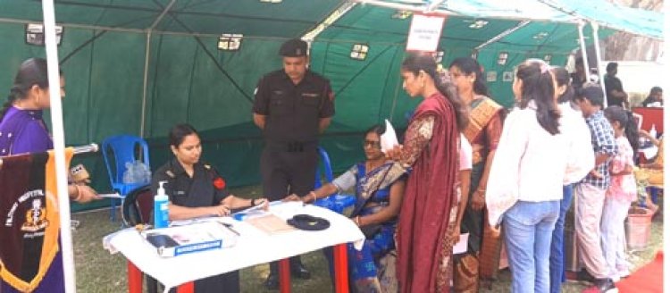 मिलिट्री हॉस्पिटल में स्वास्थ्य जागरूकता एवं चिकित्सा शिविर का आयोजन