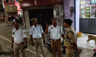 गोलघर गणेश चौक पर एसपी ट्रैफिक अमित श्रीवास्तव का निरीक्षण, यातायात व्यवस्था दुरुस्त करने के दिए निर्देश