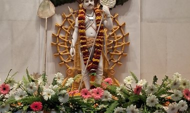 श्री राम जन्मभूमि परिसर के सप्त  मंदिर में निषादराज गुह जयंती मनाई गई, संतों के सानिध्य में हुई आरती