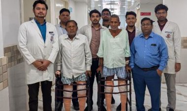 केजीएमयू के चिकित्सकों ने दो मरीजों का घुटना प्रत्यारोपण कर दर्द से दिलाई निजात