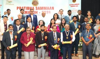 आर एस वर्मा को लोक प्रशासन एवं समाज सेवा के क्षेत्र में मिला भारत प्रतिभा सम्मान