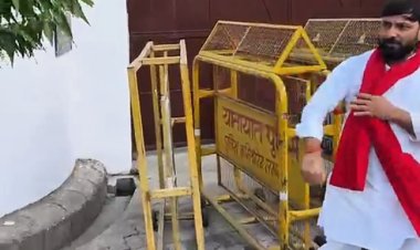 समाजवादी पार्टी ने लखनऊ की महापौर के बयान की निंदा, किया विरोध प्रदर्शन