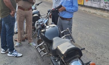 जौनपुर में मॉडिफाइड साइलेंसर पर सख्त कार्रवाई, 5 वाहनों का चालान