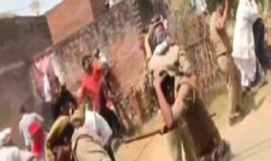 गाजीपुर जिले में जमकर चले ईंट -पत्थर, कई सपाई और सिपाही घायल, 10 लाेग गिरफ्तार