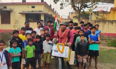 13 हजार किमी की साइकिल यात्रा ने जगाई नई सोच, साक्षी बना लखनऊ