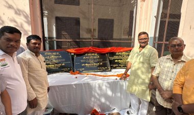 विधायक डॉ. नीलकंठ तिवारी ने खोला विकास का पिटारा, छह करोड़ नौ लाख की कार्य योजनाओं का शिलान्यास