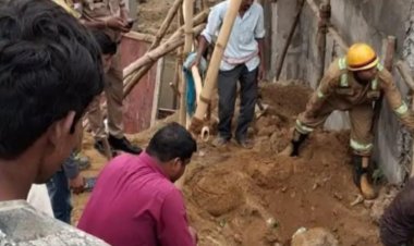 लखनऊ में निर्माणाधीन बिल्डिंग के बेसमेंट में मिट्टी धंसने से एक मजदूर की मौत, दूसरा घायल