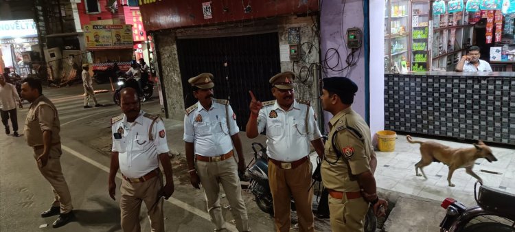 गोलघर गणेश चौक पर एसपी ट्रैफिक अमित श्रीवास्तव का निरीक्षण, यातायात व्यवस्था दुरुस्त करने के दिए निर्देश