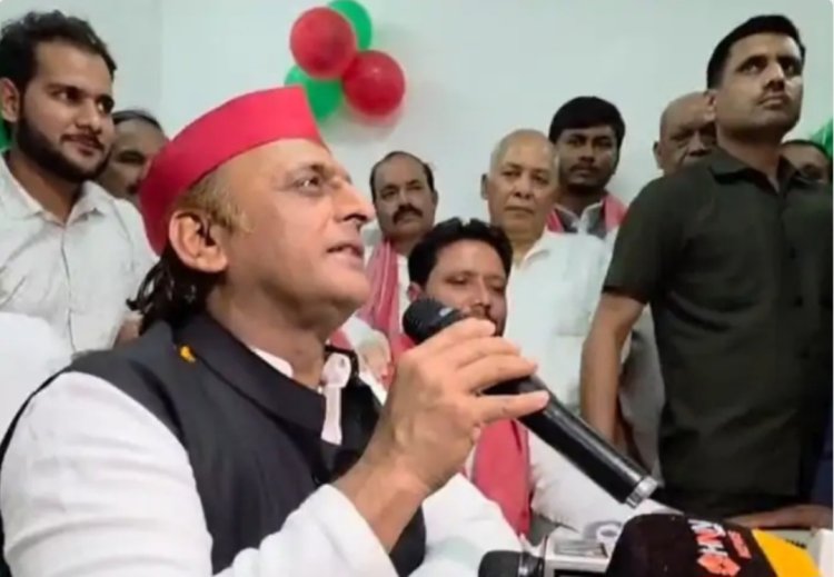 भाजपा नेता सपा सरकार के विकास कार्यों को गिनाते हैं : अखिलेश यादव