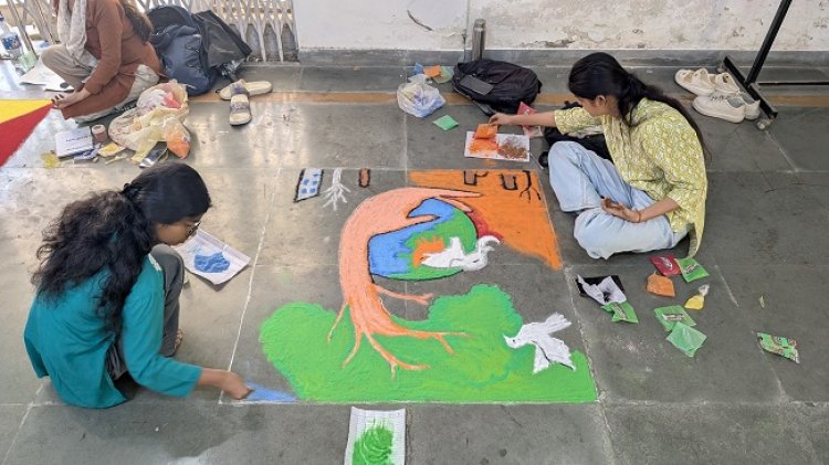 विश्व पृथ्वी दिवस की पूर्व संध्या पर पर्यावरण संरक्षण का संदेश पहुंचाने के लिए हुआ आयाेजन