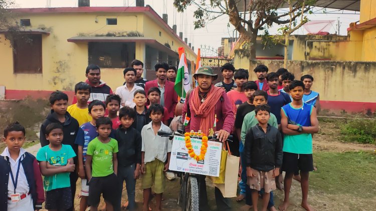 13 हजार किमी की साइकिल यात्रा ने जगाई नई सोच, साक्षी बना लखनऊ