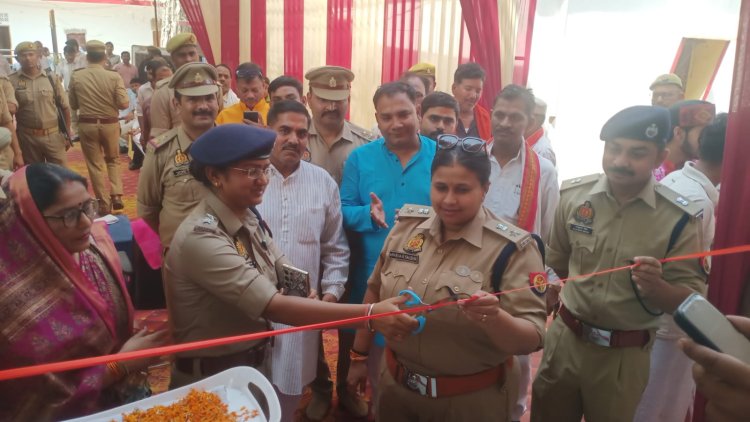 मीरजापुर: नरायनपुर पुलिस चौकी में दो मंजिला आरक्षी बैरक का शुभारंभ