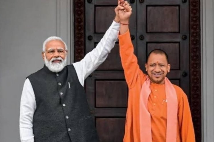 प्रधानमंत्री मोदी के स्वागत में मुख्यमंत्री योगी आदित्यनाथ ने लिखा संदेश