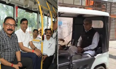 प्रधानमंत्री की अपील का बरेली में दिखा असर, ‘नो व्हीकल डे’ पर मंत्री ईरिक्शा से निकले, जिलाधिकारी अधिकारियों संग ईबस से पहुंचे तहसील